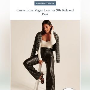 Abercrombie Curve Love Leather Pants
